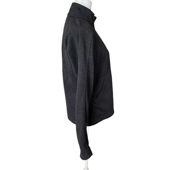 Smartwool Small Sweater Jacket Full Zip Pocket Wool Blend Black Heathered - Picture 9 of 10